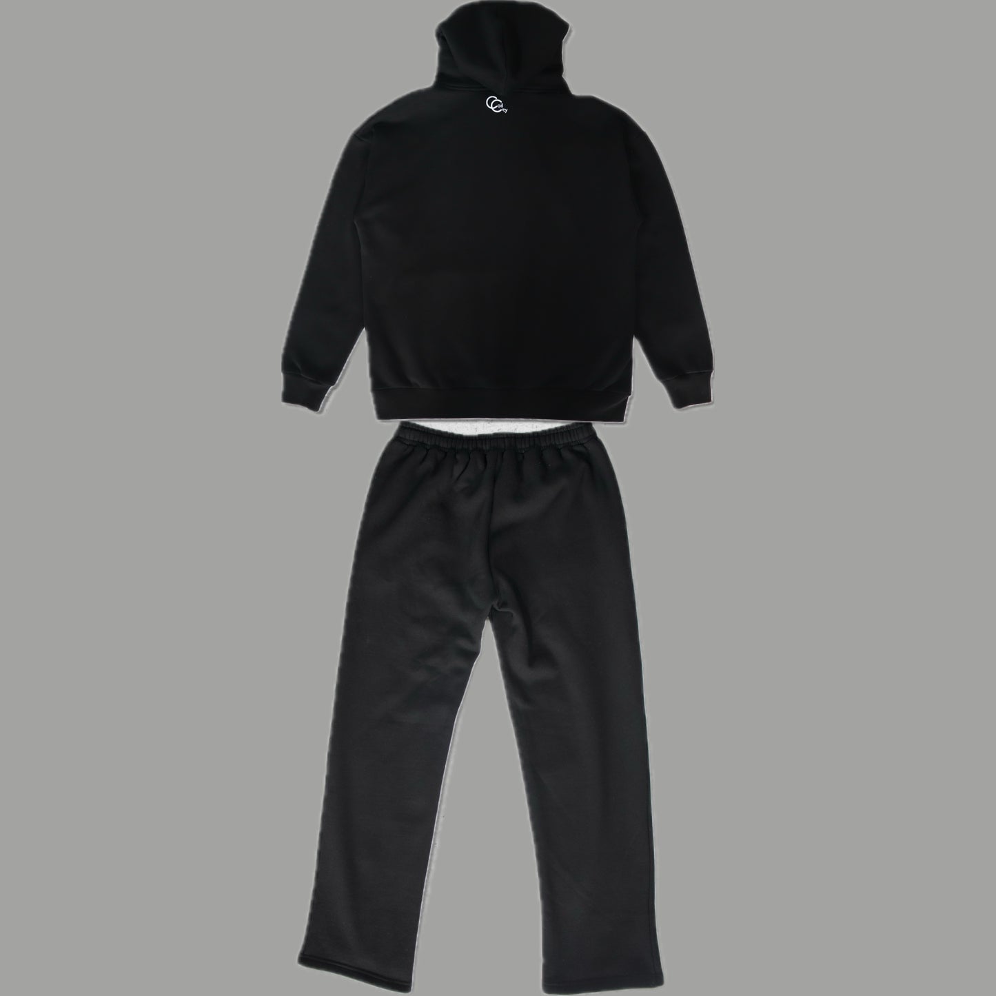 Oversized Face Card Hoodie Suit