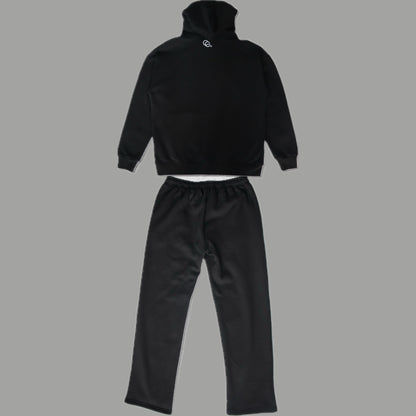 Oversized Face Card Hoodie Suit